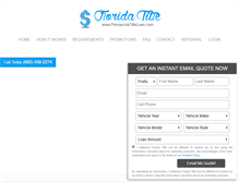 Tablet Screenshot of pensacolatitleloan.com